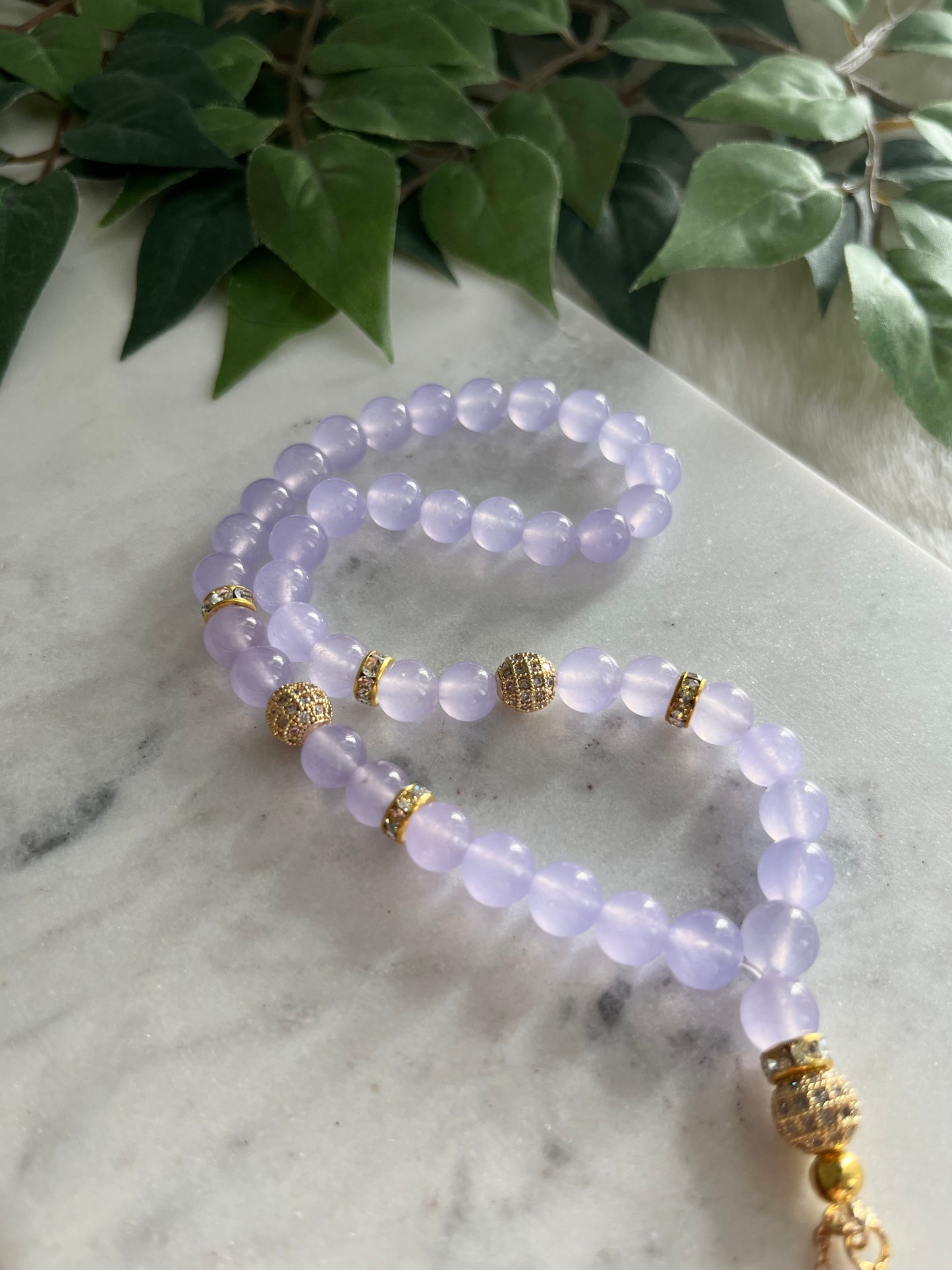 Tasbih - Jeeps & Trucks - Lavender - Allah Pendant & Letter