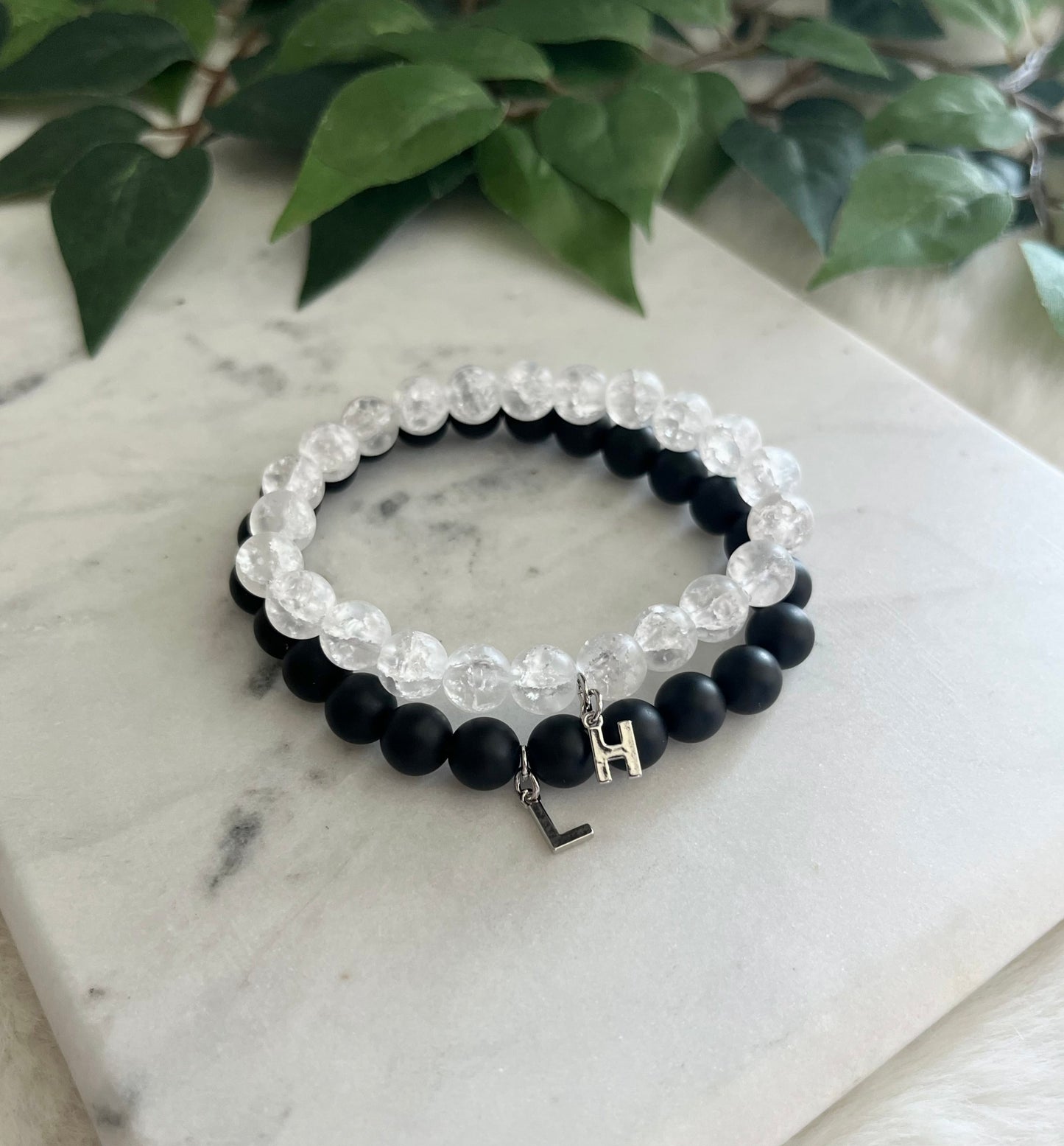 His & Her Letter Bracelets
