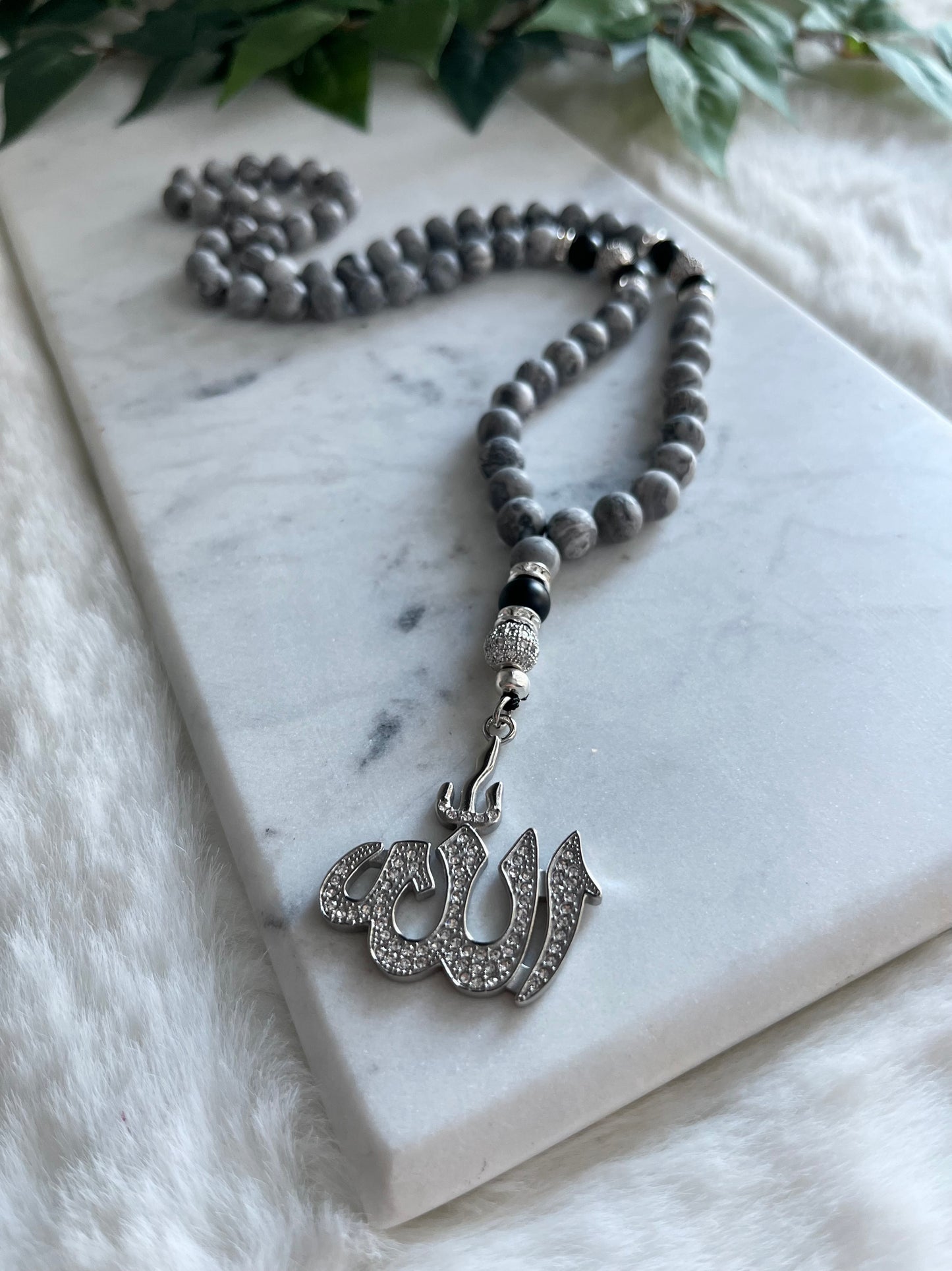 Tasbih - Mercedes - Jasper - Allah Pendant