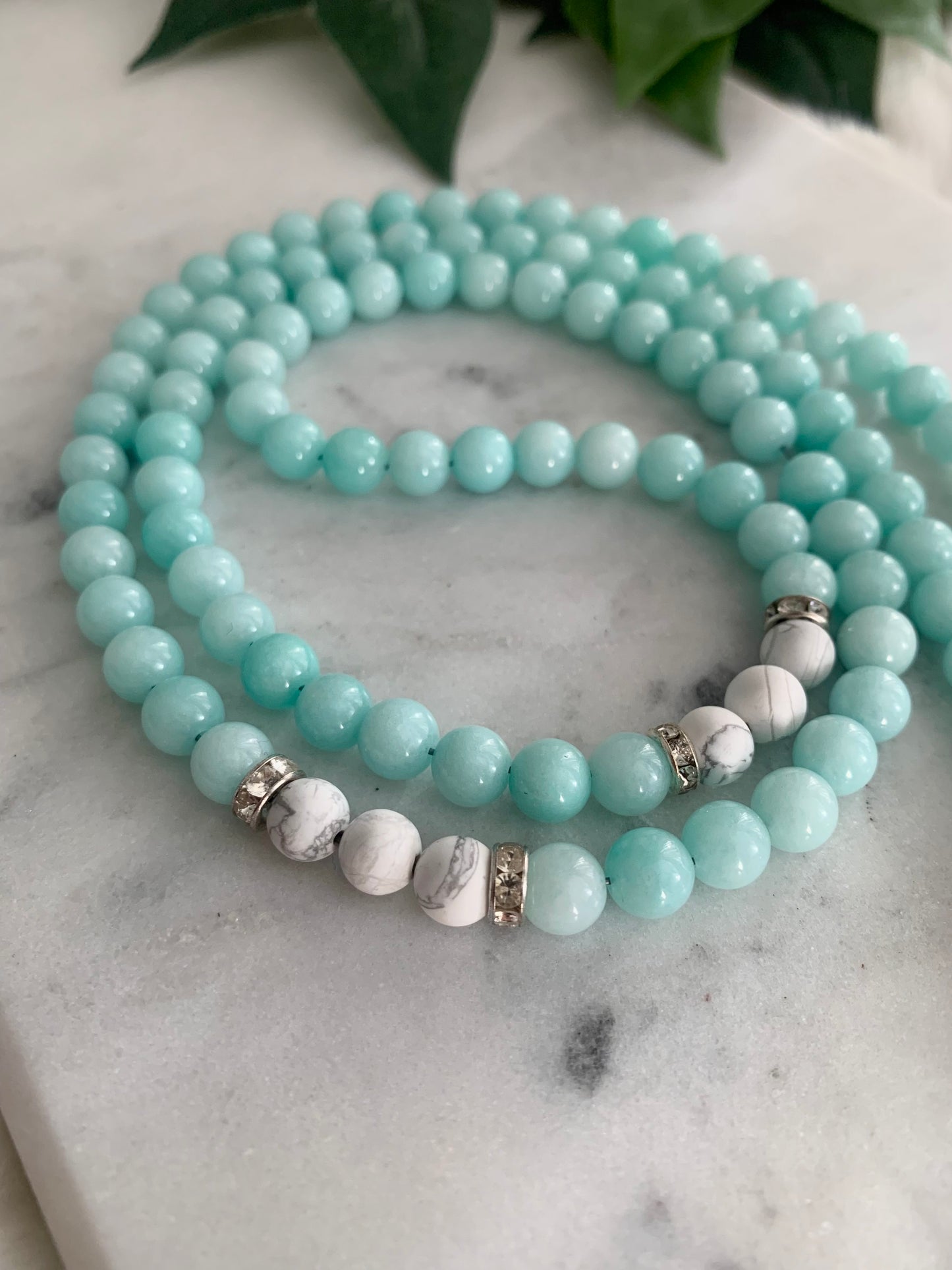 Tasbih - 99 Beads - Mashan Jade & Howlite