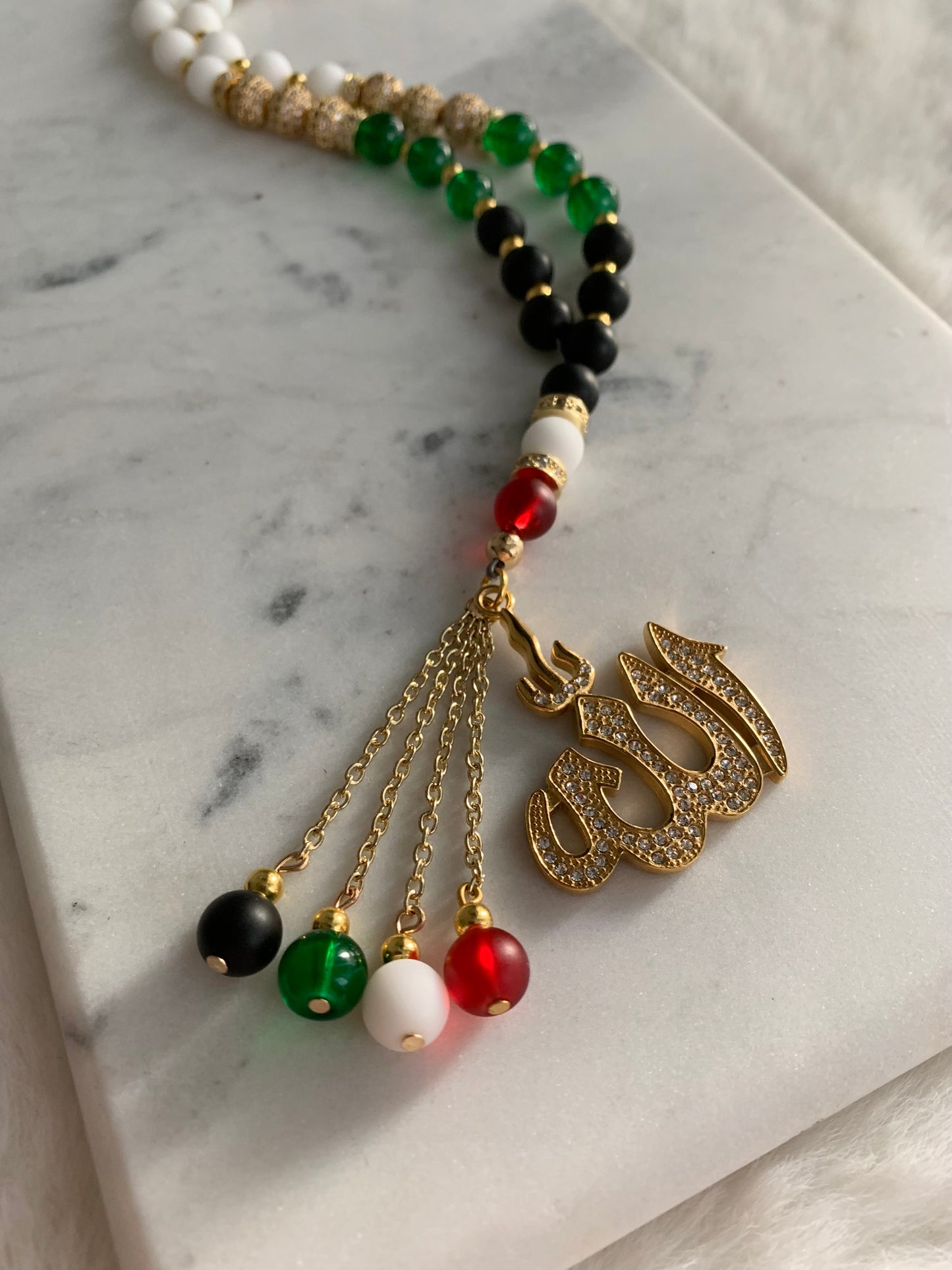 Tasbih - 33 Beads Hanging - Palestine