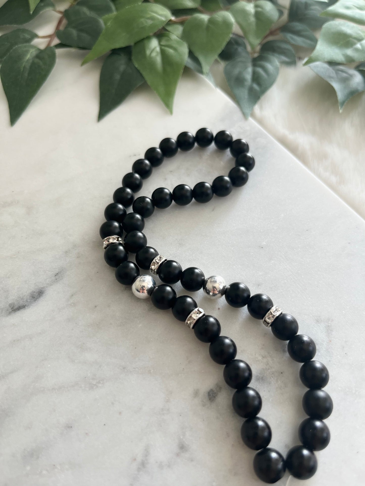 Tasbih - Jeeps & Trucks - Matte Black & Silver - Letter