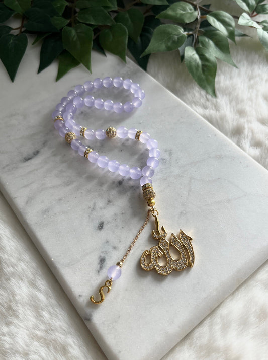 Tasbih - Jeeps & Trucks - Lavender - Allah Pendant & Letter