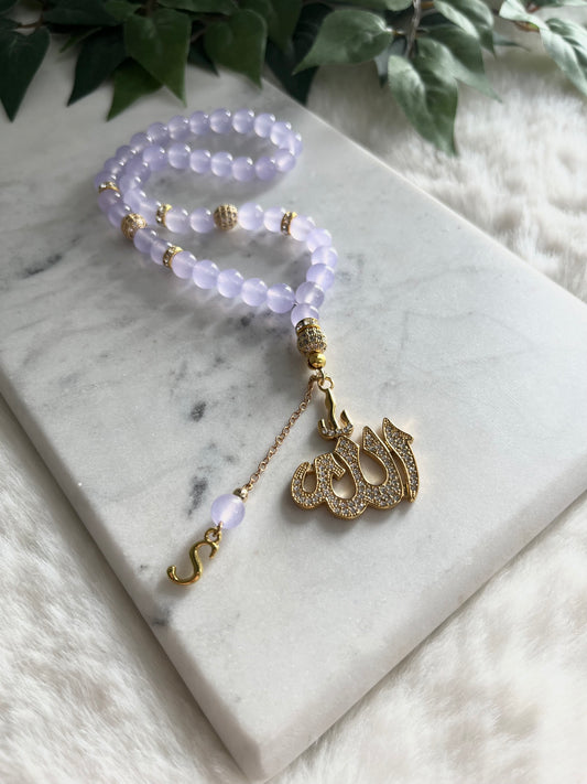 Tasbih - Jeeps & Trucks - Lavender - Allah Pendant & Letter