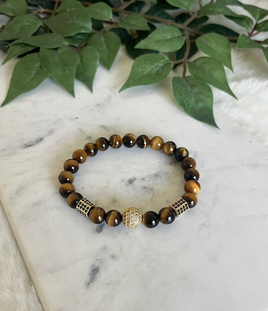 Tigers Eye Simple Bracelet