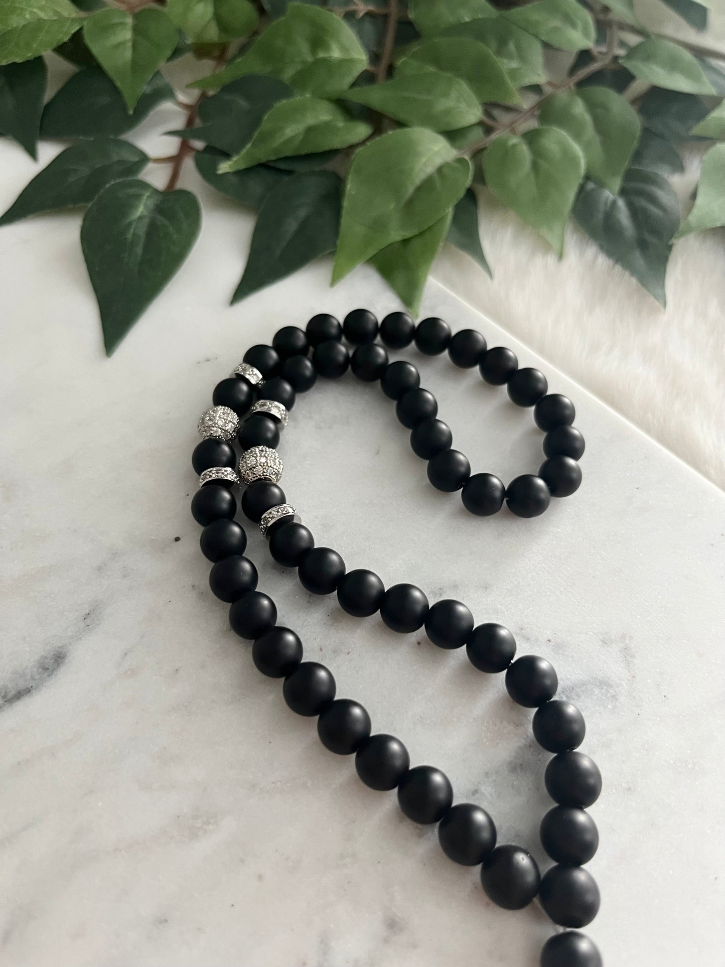 Tasbih - 50 Beads - Matte Black - Ayatul Kursi