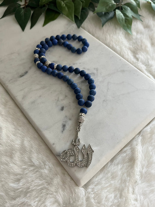 Tasbih - 50 Beads - Galaxy Blue - Allah Pendant