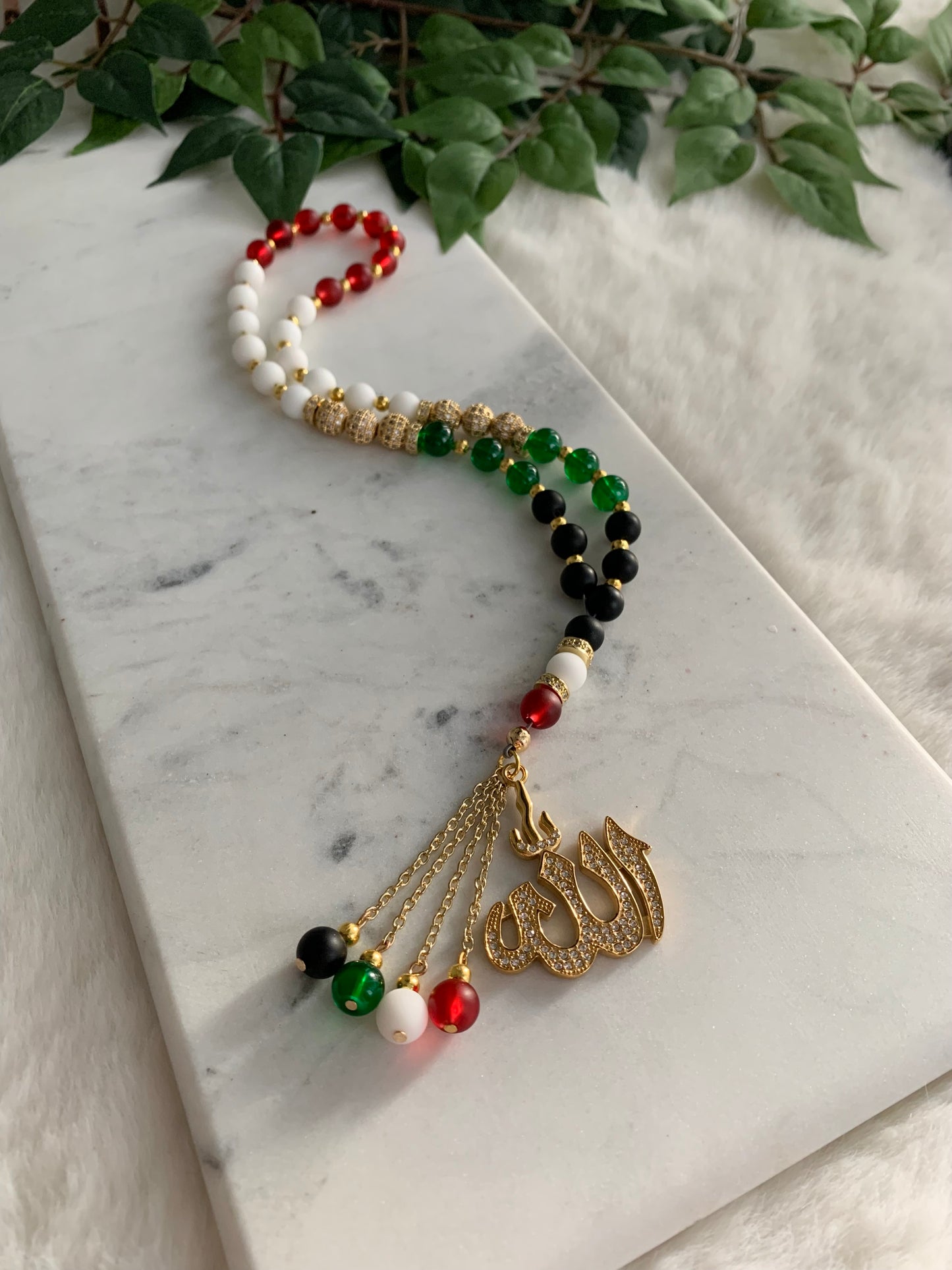 Tasbih - 33 Beads Hanging - Palestine