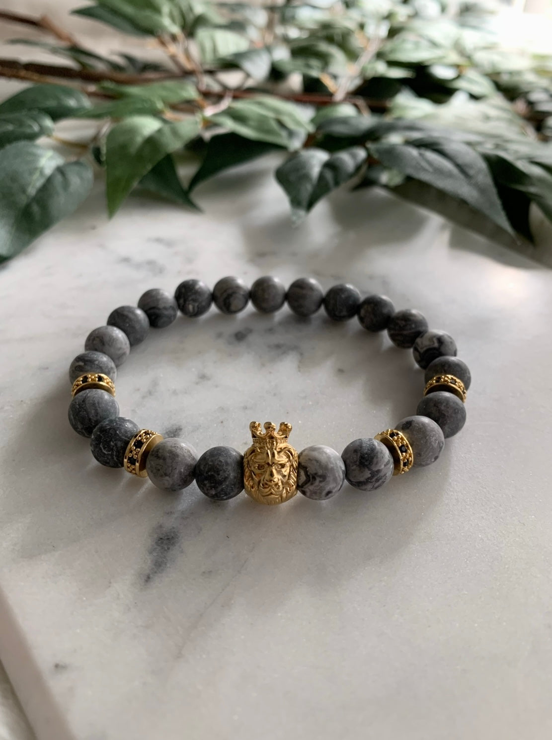 Jasper Lion Bracelet