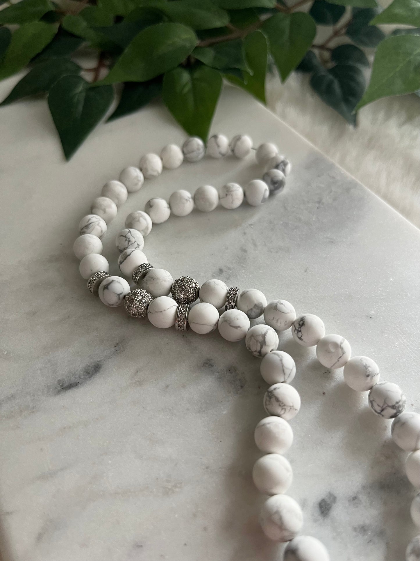 Tasbih - 50 Beads - Matte Howlite - Ayatul Kursi