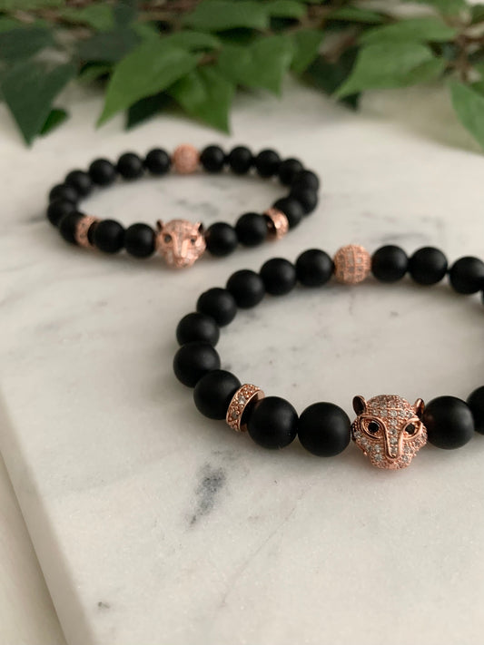 Rose Gold Leopard Friendship Bracelets