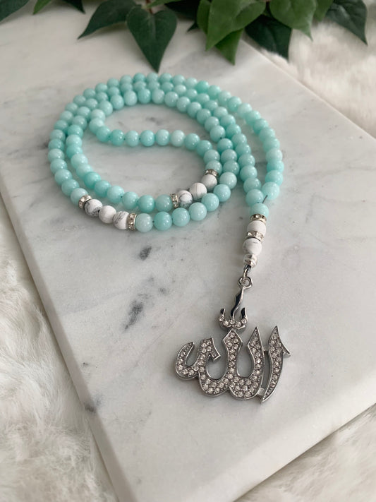 Tasbih - 99 Beads - Mashan Jade & Howlite