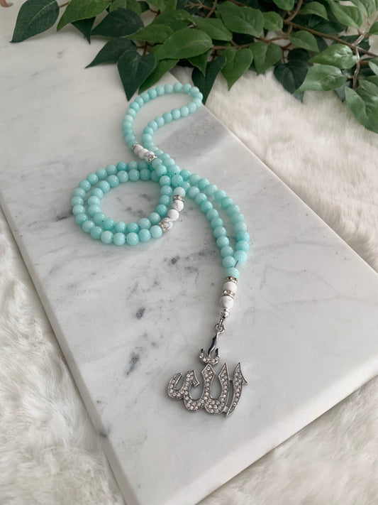 Tasbih - 99 Beads - Mashan Jade & Howlite