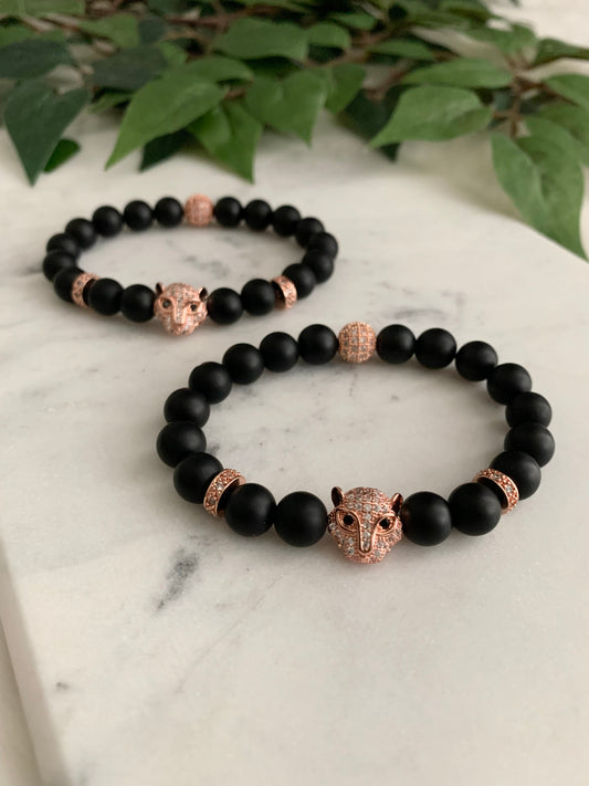 Rose Gold Leopard Friendship Bracelets