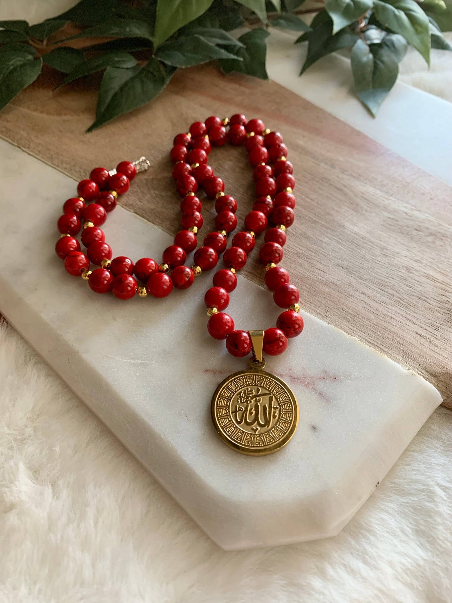 Mens Allah Medallion Necklace