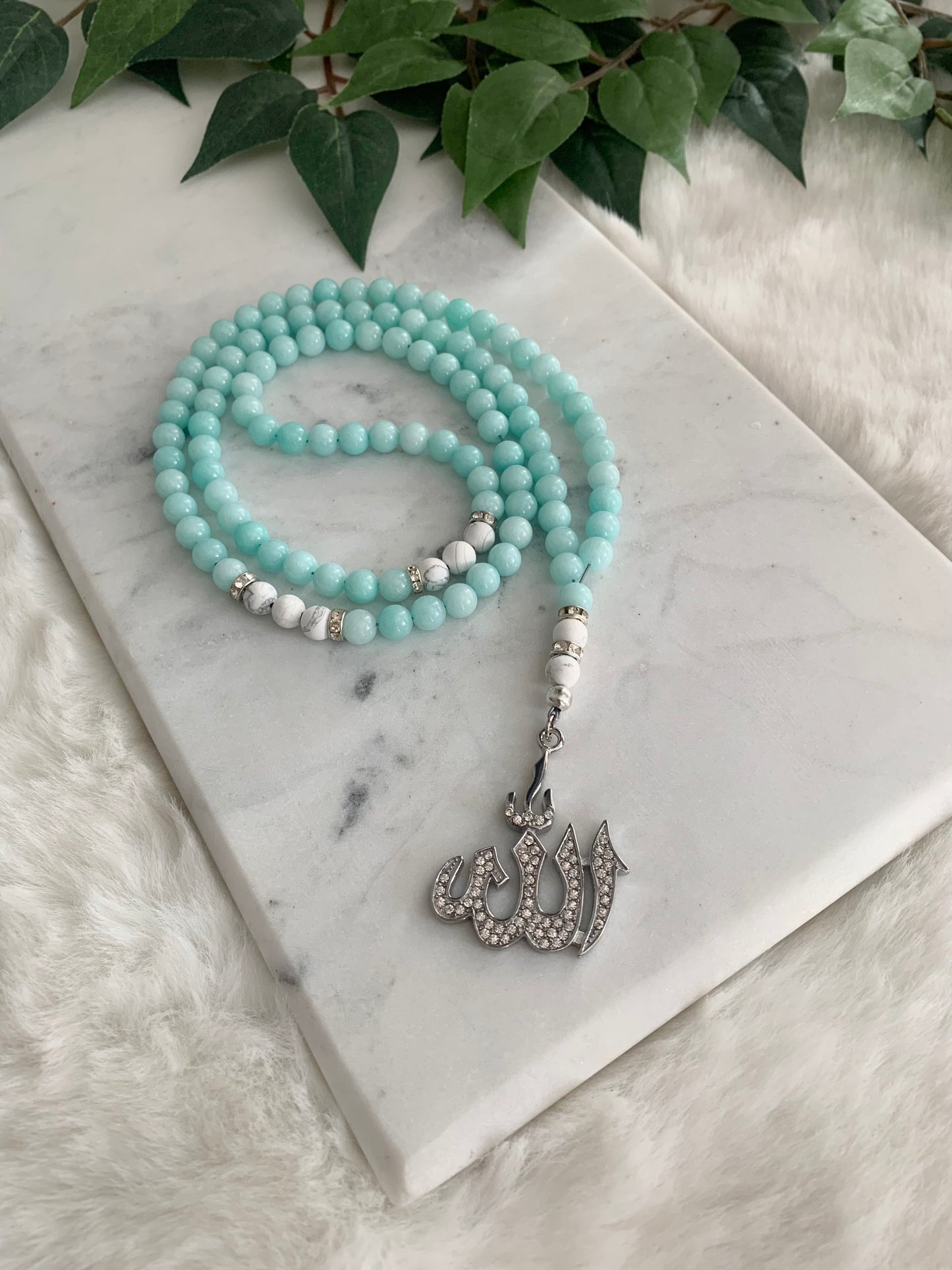 Tasbih - 99 Beads - Mashan Jade & Howlite