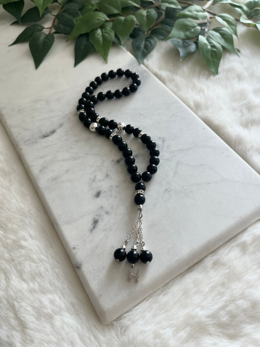 Tasbih - Jeeps & Trucks - Matte Black & Silver - Letter