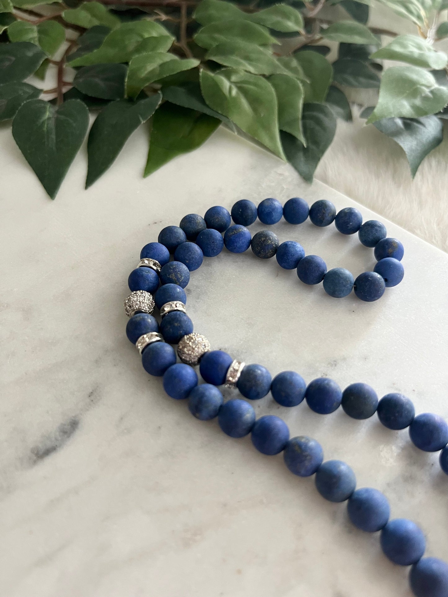 Tasbih - 50 Beads - Galaxy Blue - Allah Pendant